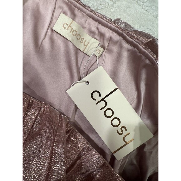 NWT Choosy Copper Rose Organza Dress - NWT Pink Shimmer - Size XS - Picture 8 of 8